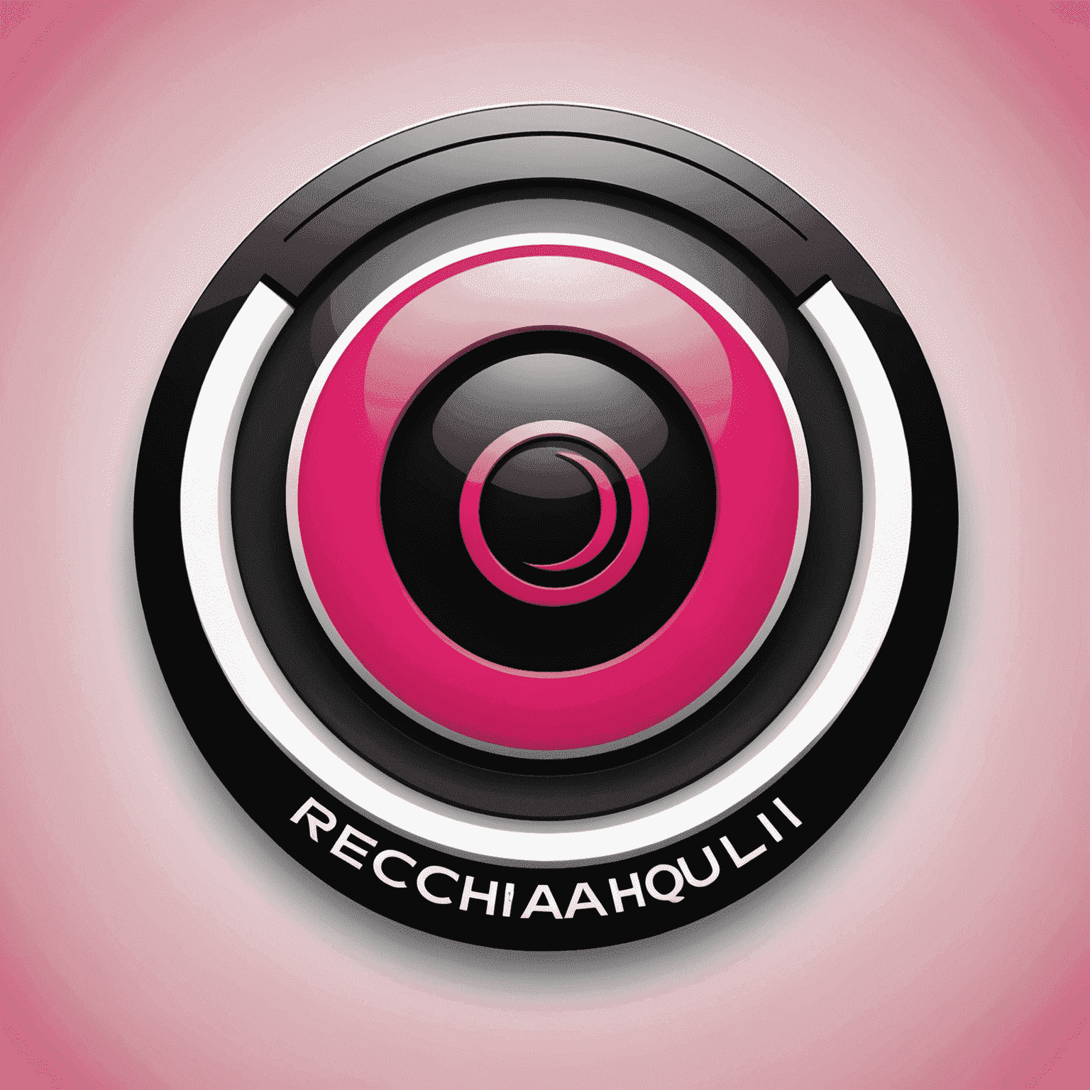 شعار rechaquli_com يظهر تصميمًا حديثًا يجمع بين الأحمر والوردي والأسود والأبيض، ويعكس مفهوم الاتصالات المتنقلة في الإمارات العربية المتحدة