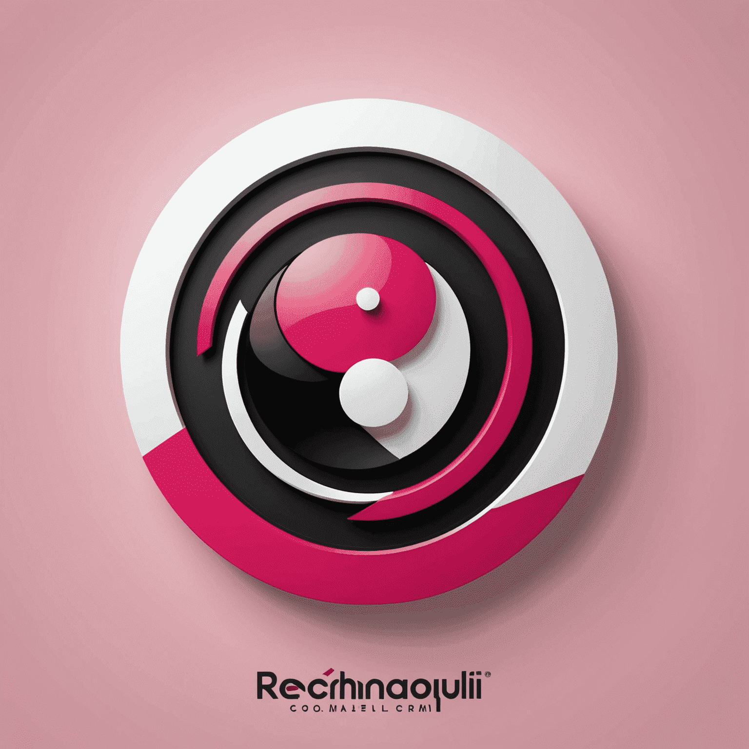 شعار rechaquli_com يظهر تصميمًا حديثًا يجمع بين الأحمر والوردي والأسود والأبيض، ويعكس مفهوم الاتصالات المتنقلة في الإمارات العربية المتحدة