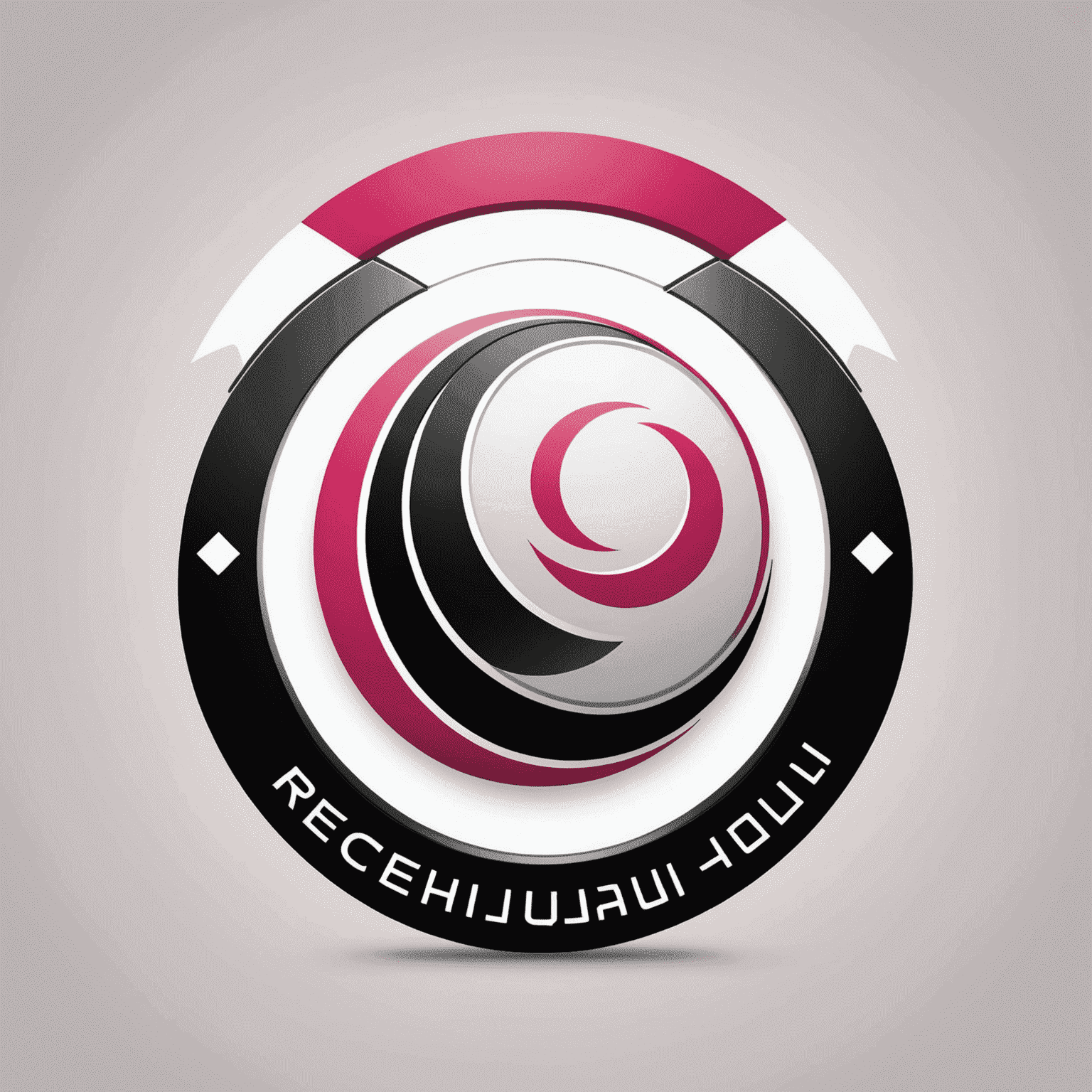 شعار rechaquli_com يظهر تصميمًا حديثًا يجمع بين الأحمر والوردي والأسود والأبيض، ويعكس مفهوم الاتصالات المتنقلة في الإمارات العربية المتحدة
